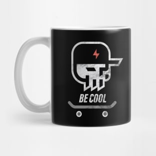 Be Cool Sk8ter Skull Mug